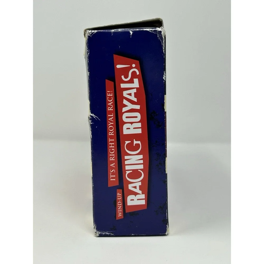 Vintage Paladone Wind Up Racing Royals Queen Elizabeth, Duchess Camilla, Charles